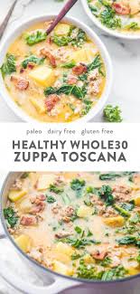 Healthy Zuppa Toscana Whole30 Paleo Dairy Free Recipe In 2020 Whole30 Soup Recipes Whole Food Recipes Healthy Recipes