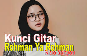 Minggu, 25 oktober 2020 14:16. Lirik Dan Kunci Gitar Lagu Rohman Ya Rohman By Nissa Sabyan Galeri Kitab Kuning