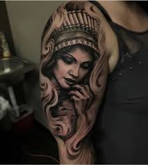 Black And Grey Tattoo Artists Near Me Native American Girl African American Tattoos American Tattoos Tattoo Artists Near Me