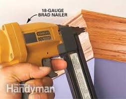 These thin flat iron brads are perfect for picture frames and furniture. How To Use A Trim Nailer Gun Diy Family Handyman