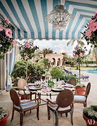 Decorate with top looks for less. How To Decorate With Stars Stripes And High Style Poolside Dining Palm Beach Decor Outdoor Rooms