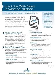 White papers are sales and marketing documents used to entice or persuade potential customers to learn more about or. Examples Of Business White Papers Images Amashusho