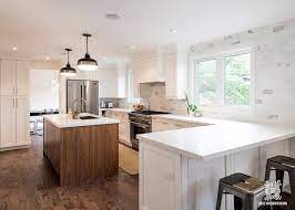 Shaker wall cabinet decorative end panel in satin white. White Shaker Style Kitchen W Flat Panel Walnut Island Cabinetry Cabinetrytor White Kitchen Cabinets Diy White Shaker Kitchen Cabinets Walnut Kitchen Island