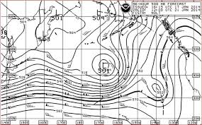 Ocean Weather Services The Use Of The 500 Mb Chart At Sea