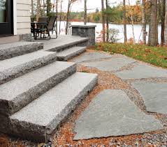 Outdoor steps to front door. Stone Steps Pavers And Walkway Stone Bristol Vermont