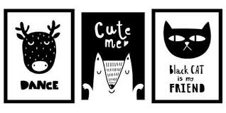 These wall posters will add meaning to your room, bedroom, door, office, study center, cafe restaurants, gifts to boy and girls. Scandinavian Funny Posters With Doodle Characters And Lettering Cool Decor In Baby Boy Room In Trendy Nordic Style Vector Black And White Illustration Lizenzfrei Nutzbare Vektorgrafiken Clip Arts Illustrationen Image 137868149