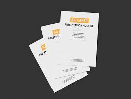 Download A4 Paper Free Presentation Mockup Free Mockup