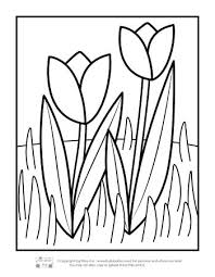 Spring flowers, blossom trees, birds with their chicks, holidays, weather, nature and other spring scenes colouring sheets. Flower Coloring Pages For Kids Itsybitsyfun Com
