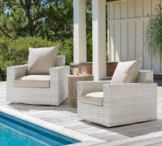 Woven from wicker and albaca rope, our basket features giraffe details that your little one will love. Pottery Barn Torrey All Weather Wicker Swivel Lounge Chair The Best Outdoor Furniture From Pottery Barn Popsugar Home Uk Photo 11