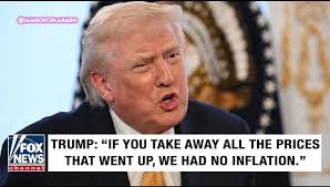 Thanks for clearing that up 👍 @IAMBOSCHLARMBO channe FOX TRUMP: "IF YOU  TAKE AWAY ALL THE PRICES NEWS THAT WENT UP, WE HAD NO INFLATION."