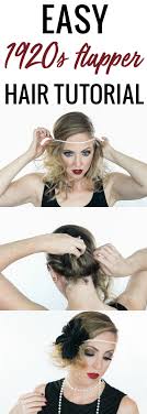 Apply gel on your hair and comb it towards its respective direction. Easy Halloween Hair Tutorial 1920s Flapper Gatsby Hairstyles For Long Hair Flapper Hair Gatsby Hair