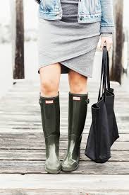 A Guide To Buying Hunter Boots Red White Denim