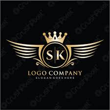 Scandinavian airlines (iata code sk). Sk Buchstabe Initiale Mit Koniglichem Flugel Logo Vorlage Stock Vektorgrafi Crushpixel