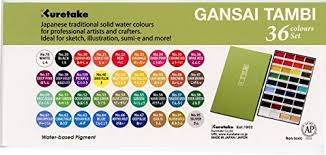 Zig Kuretake Gansai Tambi 36 Set Assorted Colors Other Multicoloured 32 25 X 20 32 X 2 03 Cm