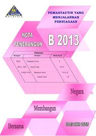 Kajian semula cukai pendapatan syarikat bagi perusahaan kecil dan sederhana (pks). Nota Penerangan B2013 1 Jadual Cukai Pelepasan