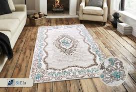 Siela Nobel Collection Hali Turkuaz S 9532 Turkis Halilar Turkuaz Hali