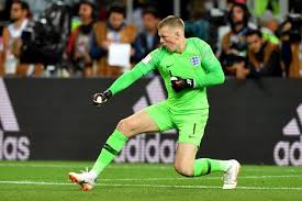England's goalkeeper jordan pickford and teammates celebrate after winning the penalty shootout at the end of the russia 2018 world cup round of 16 football match between colombia and england at. Everton Goalkeeper Jordan Pickford Warned He Faces Big Battle Next Season Liverpool Echo