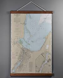 Wi Head Of Green Bay Fox River Wi Nautical Wall Chart