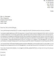 Hr Director Cover Letter Example Learnist Org