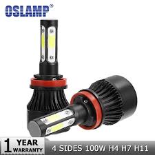 Oslamp New 4 Side Lumens Cob Car Led Lights Car Led Led Headlights
