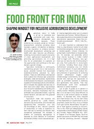 Newspaper articles on consumer exploitation in india. Pdf Agriculture Today Food Front For India Shaping Mindset For Inclusive Agrobusiness Development