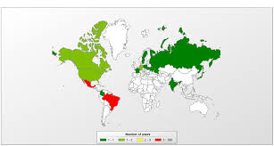 See detailed maps and charts for each country. The Tetrade Brazilian Banking Malware Goes Global Securelist