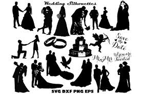 Download Free Wedding Silhouette Svg Dxf Png Eps Crafter File Free Svg Cut Files The Best Designs