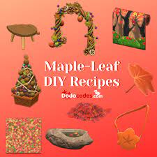 All Maple Leaf Recipes Acnh In 2021 Maple Leaf Diy Food Recipes Festival Diy