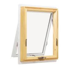 Andersen 35 938 In X 24 125 In 400 Series Awning Wood Window With White Exterior A31 V The Home Depot Window Awnings Wood Windows White Windows