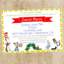 Children S Book Themed Baby Shower Invitation Collection Featured On Hwtm Blog By Jenleonar Storybook Baby Shower Book Baby Shower Invitation Baby Shower Book