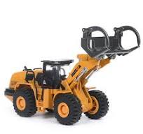 1/50 Diecast Wheel Timber Grab Loader Model Alloy Construction Vehicle Toys  Gift