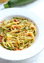 How to dry out zucchini noodles. Zucchini Noodles With Sun Dried Tomato Basil Pesto Confessions Of A Confectionista