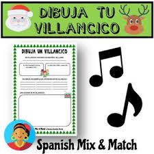 Dibuja Tu Villancico Navideno Spanish Teacher Resources Homeschool Programs Class Activities