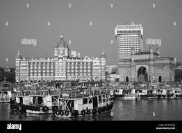 Old bombay port vintage Black and White ...