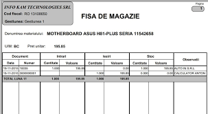 Caracteristici fisa de magazie format: Fluxul OperaÅ£ional EvidenÅ£a OperativÄ Si Contabilitatea OperaÅ£iuniilor De ProducÅ£ie Info Kam Red Room