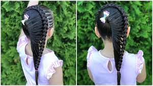 Peinado Para Ninas Trenza Mariposa Y Ligas Peinados Faciles Y Bonitos Youtube