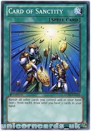 With years of production, cards featured on the television show and movies, as well as championship series events dotting the two decades since its creation, there are many cards that … Lcjw En126 Card Of Sanctity 1st Edition Mint Yugioh Card Ebay Yugioh Card Cards Yugioh Cards