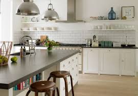 White kitchen cabinets with wood floating shelves. 10 Ways To Work With Floating White Shelves