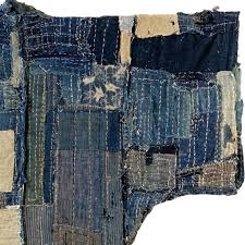 Boro Yogi Meiji Era Indigo Yogi Helmn Japanese Boro Textiles Boro Japanese Textiles