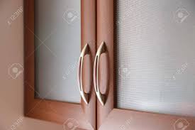 kitchen cabinet door handles stock