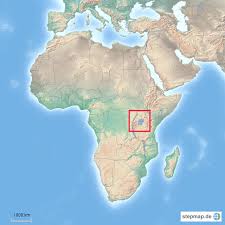 This map can be downloaded for free and used for educational purpose or for coloring. Stepmap Kartenausschnitt Uganda Burundi Ruanda Landkarte Fur Afrika