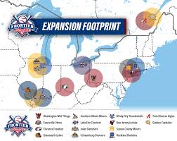 Interactive map, shows locations, address, capacity and official team web site for all english premier league teams. League Map Frontier League