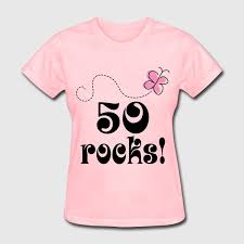 50th Birthday T Shirt Ideas For Her 50th Birthday 50 Rocks Women S T Shirt Spreadshirt T Shirts For Women 50th Birthday 50th Shirts