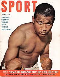 1951 JUNE Sport Magazine boxing Sugar Ray Robinson VGstamp
