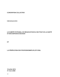 Convention collective nationale des employés, techniciens et agents. Https Fpcsn Qc Ca Wp Content Uploads 2016 10 Convention Ssss Pdf