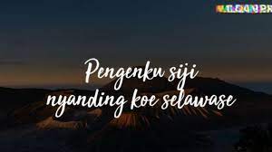 Chord Kunci Gitar Dan Lirik Lagu Aku Tenang Wp Pro Channel Penginku Siji Nyanding Kowe Selawase Tribunsolo Com