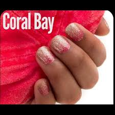 Coral bay glitter design color street nail strips new in package, smoke free home. Color Street Makeup Coral Bay Glitter Design Nail Strip Set Poshmark