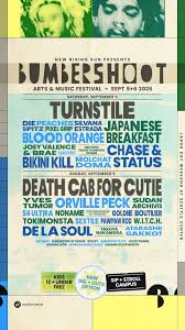 Death Cab for Cutie, Turnstile, Japanese Breakfast to Headline Bumbershoot 2026