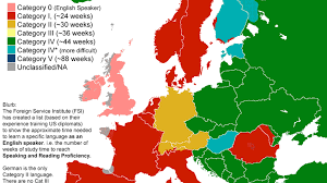 This Map Shows You How Hard It Is To Learn Different