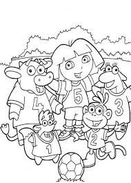 She always explores the world along with… Dora And Me Coloring Pages Learny Kids